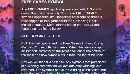 Feng Kuang Ma Jiang Big Bonus Slots Free Games Symbol Rules