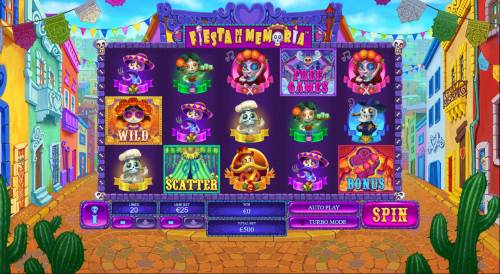 Fiesta De La Memoria Big Bonus Slots Main Game Board