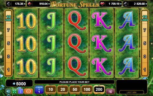 Fortune Spells Big Bonus Slots Main Game Board