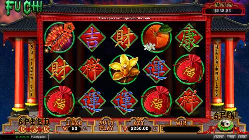 Fu Chi Big Bonus Slots Main Game Board