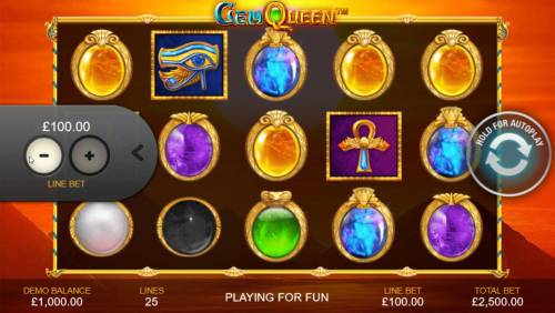 Gem Queen Big Bonus Slots Click on the side menu button to adjust the coin value.