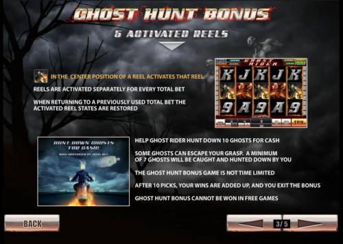 Ghost Rider Big Bonus Slots ghost hunt bonus 5 activated reels