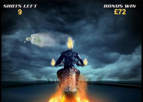 Ghost Rider Big Bonus Slots prizes are awarded with each successful ghost hit