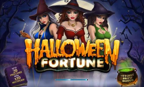 Halloween Fortune Big Bonus Slots game loading splash screen