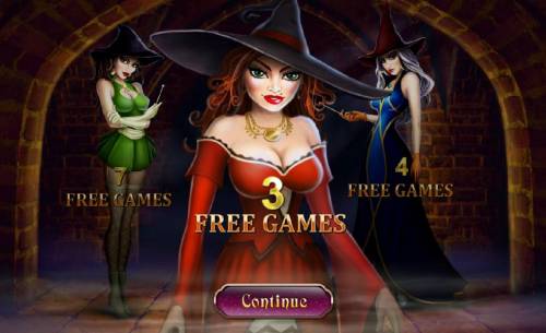 Halloween Fortune Big Bonus Slots pick a witch to win free games