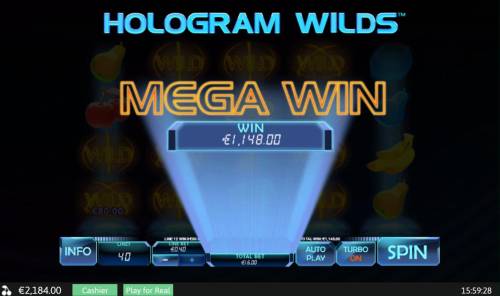 Hologram Wilds Big Bonus Slots Mega Win