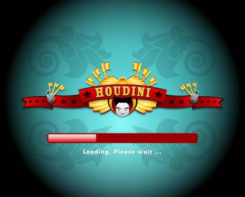 Houdini Big Bonus Slots Splash screen - game loading