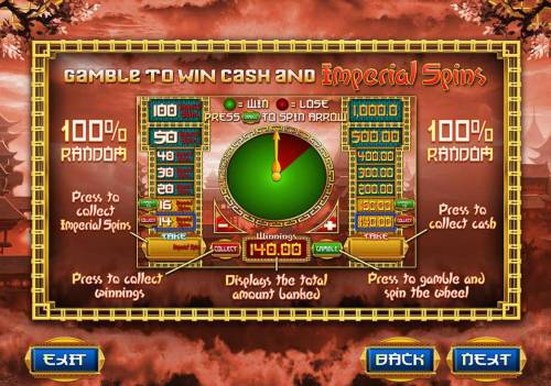 Imperial Dragon Big Bonus Slots Gamble to Win cash and Imperial Spins.