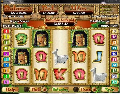 Incan Goddess Big Bonus Slots 
