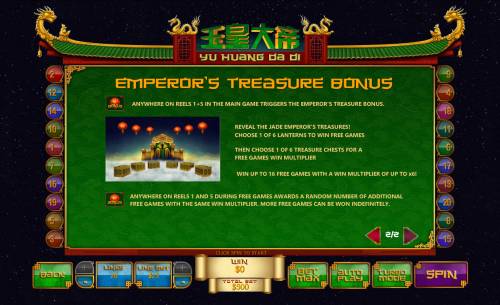 Jade Emperor Big Bonus Slots Bonus Game Rules