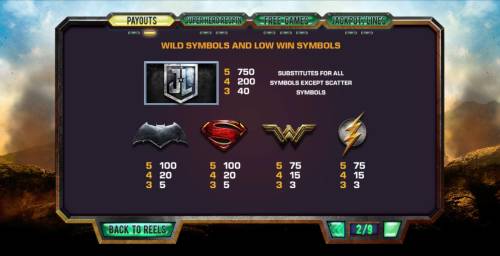Justice League Big Bonus Slots Wild Symbol Rules