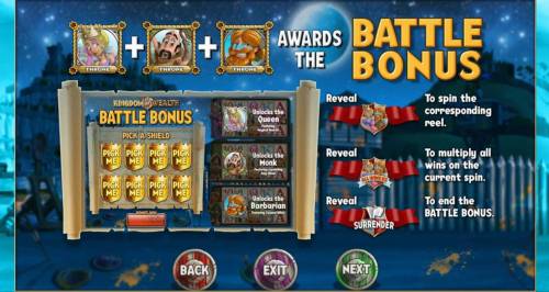 Kingdom of Wealth Big Bonus Slots Battle Bonus Game Rules