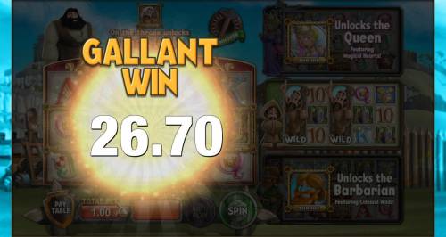 Kingdom of Wealth Big Bonus Slots Monk feature pays out a total of 26.70