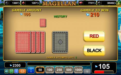 Magellan Big Bonus Slots Gamble Feature Game Board