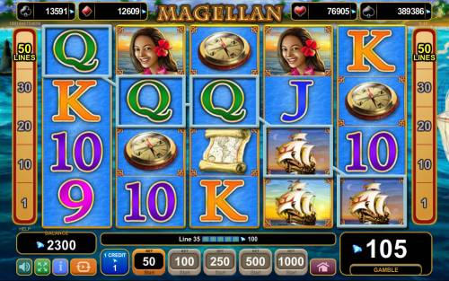 Magellan Big Bonus Slots A winning five of a kind