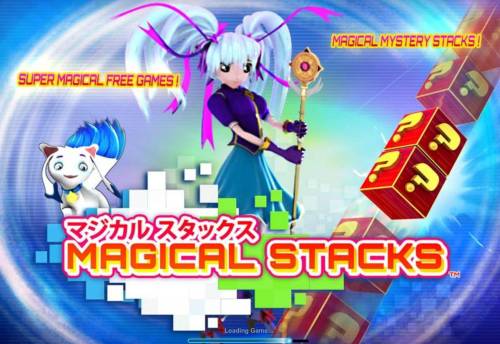 Magical Stacks Big Bonus Slots Splash screen - game loading - Asian Anime Themed