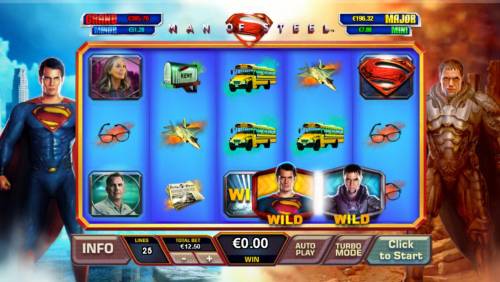 Superman Man of Steel Big Bonus Slots When Superman wild and General Zod wild land on the same row a battle will ensue.