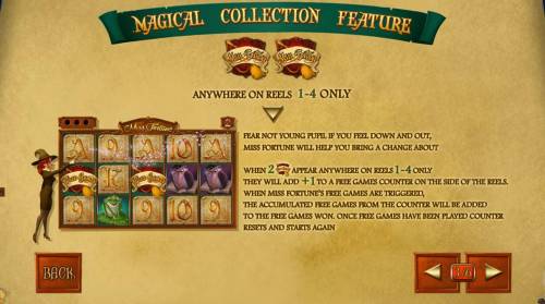 Miss Fortune Big Bonus Slots Magical Collection Feature Rules