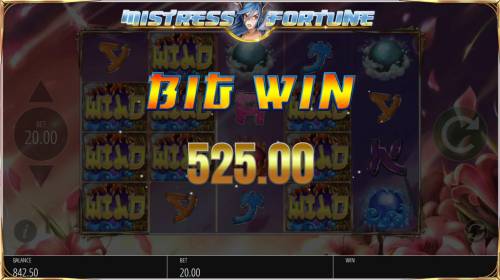 Mistress of Fortune Big Bonus Slots A 525.00 Big Win