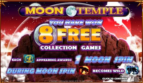 Moon Temple Big Bonus Slots 8 free spins awarded