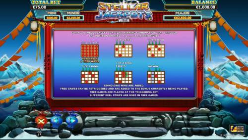 More Monkeys Big Bonus Slots For all symbols except scatters, winning combinations pay through any position on reels 1, 2, 3 4, and 5 respectively.