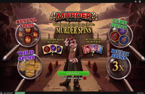 Murder Mystery Big Bonus Slots Introduction