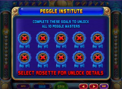 Peggle Big Bonus Slots Peggle Institute - Complete these Goals to Unlock all 10 Peggle Masters.