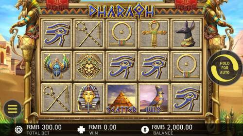 Pharaoh Big Bonus Slots Main Game Board