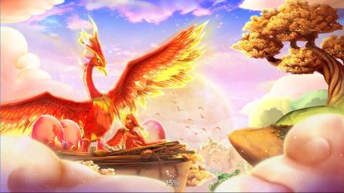 Phoenix Big Bonus Slots Splash screen - game loading - Chinese mythology bird