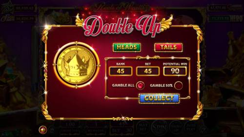 Reels of Wealth Big Bonus Slots Gamble Feature Game Board