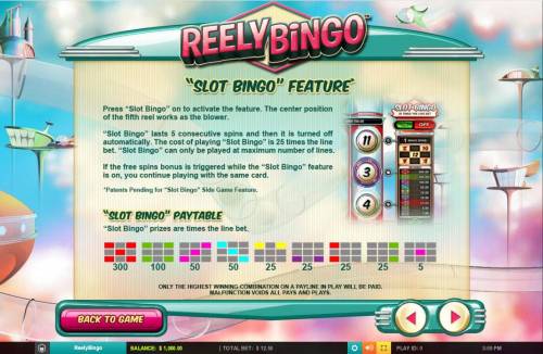Reely Bingo Big Bonus Slots Slot Bingo Feature Rules