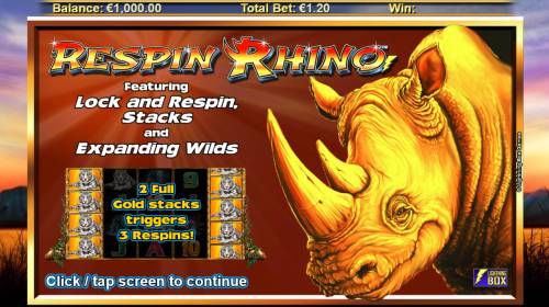 Respin Rhino Big Bonus Slots Introduction