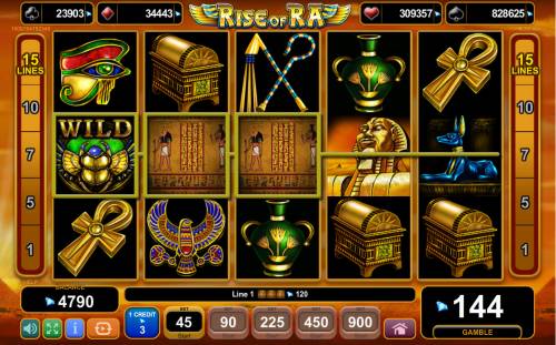 Rise of Ra Big Bonus Slots Multiple winning paylines