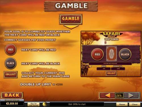 Safari Heat Big Bonus Slots Gamble Feature Games Rules and How to Play.