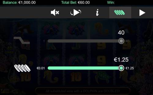 Stellar Jackpots with Dolphin Gold Big Bonus Slots Click on the side menu button to adjust the Lines or Coin Size.