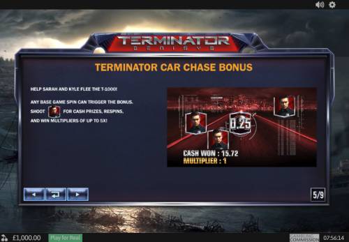 Terminator Genisys Big Bonus Slots Bonus Game Rules