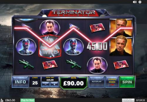 Terminator Genisys Big Bonus Slots Multiple winning paylines
