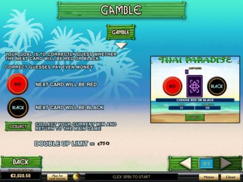 Thai Paradise Big Bonus Slots Gamble Feature Games Rules and How to Play.