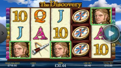 The Discovery Big Bonus Slots Landing three captain scatter symbols anywhere on the reels triggers the free games feature.