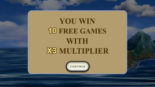 The Discovery Big Bonus Slots 10 free games awarded with a 3x multiplier.