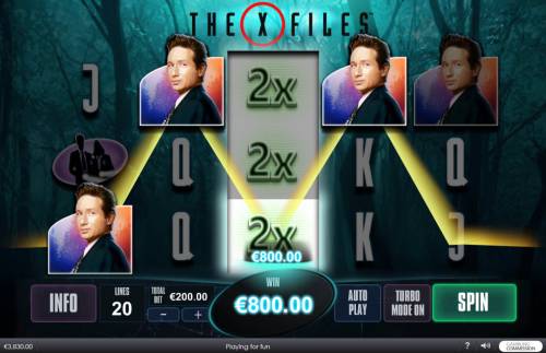 The X Files Big Bonus Slots A winning four of a kind