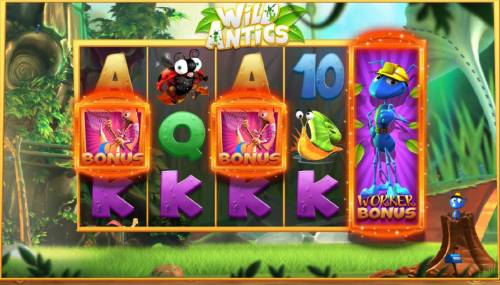Wild Antics Big Bonus Slots Worker Bonus feature triggered