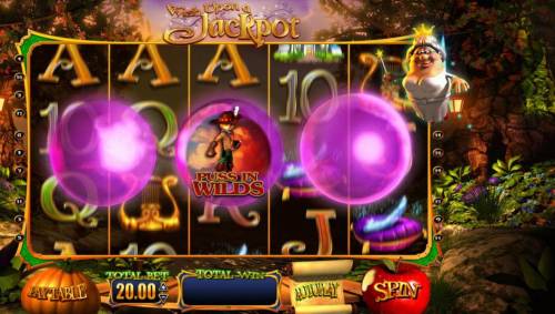 Wish Upon a Jackpot Big Bonus Slots Puss in Wilds feature awarded.