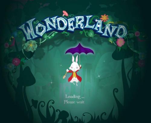 Wonderland Big Bonus Slots Splash screen - game loading
