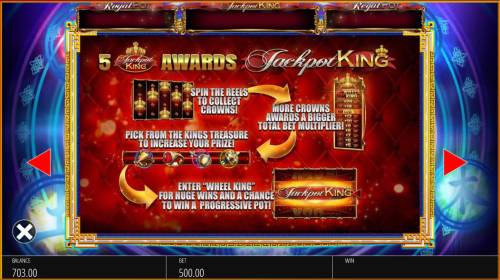 Wu Xing Big Bonus Slots Jackpot King Progressive Rules