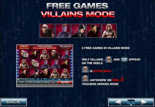 X-Men Big Bonus Slots 8 free games in villains mode